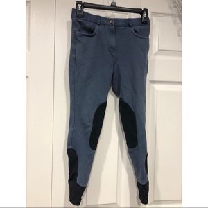 🐴 Blue riding pants with button and zipper